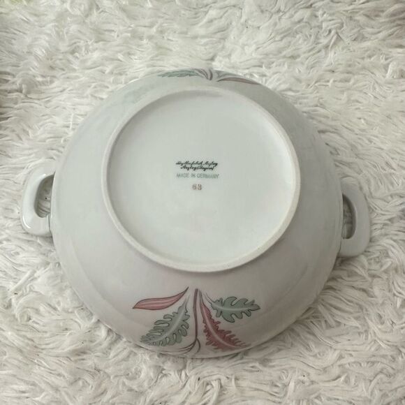 Porzellanfabrik Arzberg Lidded Porcelain Casserole Dish Floral Print Germany New - Picture 4 of 8